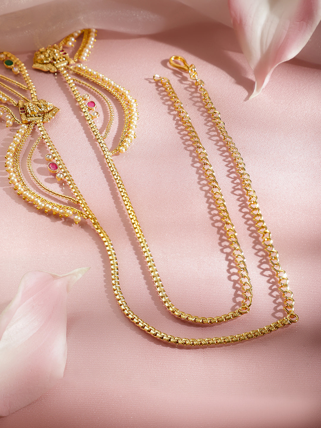 Regal Temple Pearl Layer Waist Belt Kamarbandh フリーサイズ