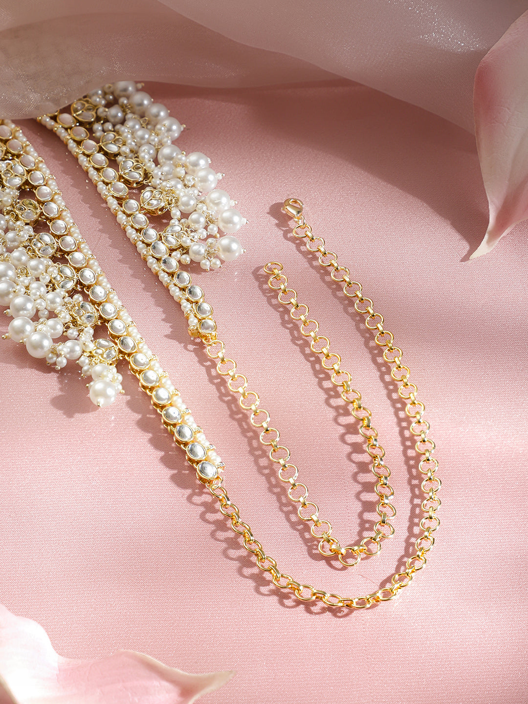 Pearl Beaded Designer Kamarbandh フリーサイズ