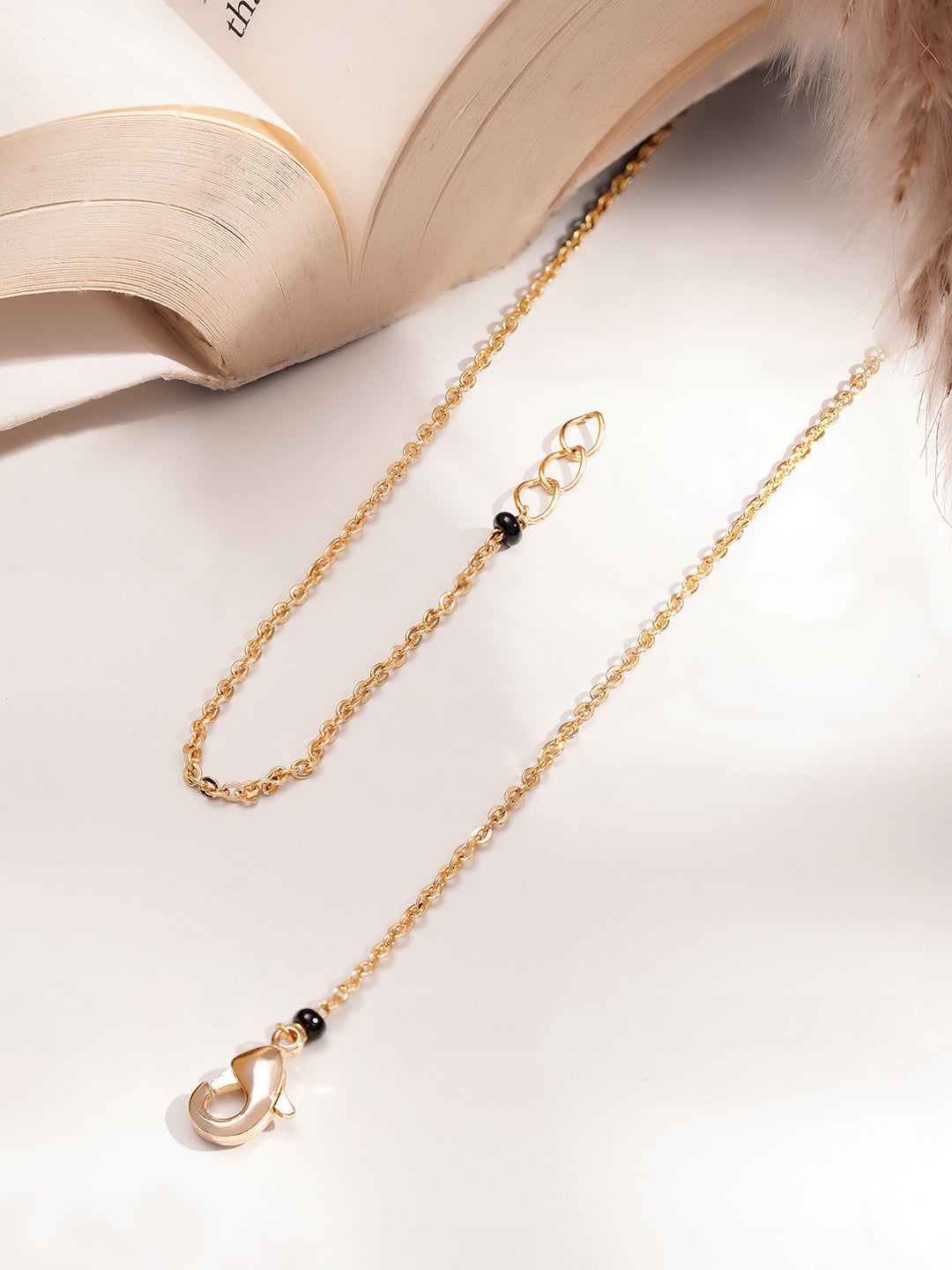Minimal Black Beaded Mangalsutra フリーサイズ