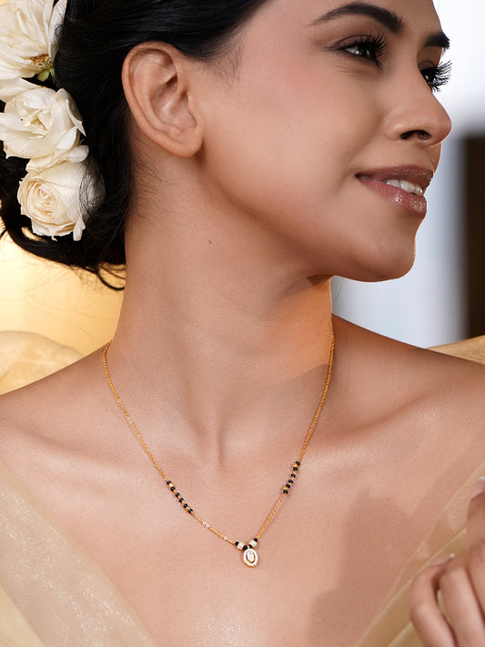 Everyday Spark Black Beaded Mangalsutra フリーサイズ