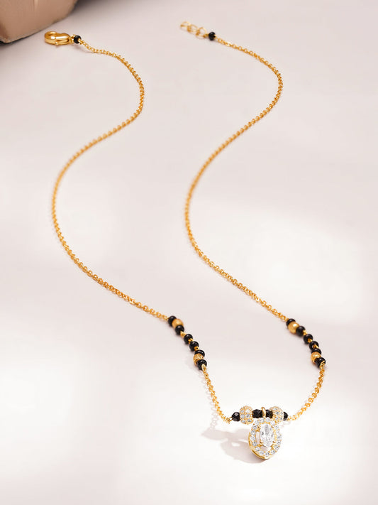 Everyday Spark Black Beaded Mangalsutra フリーサイズ