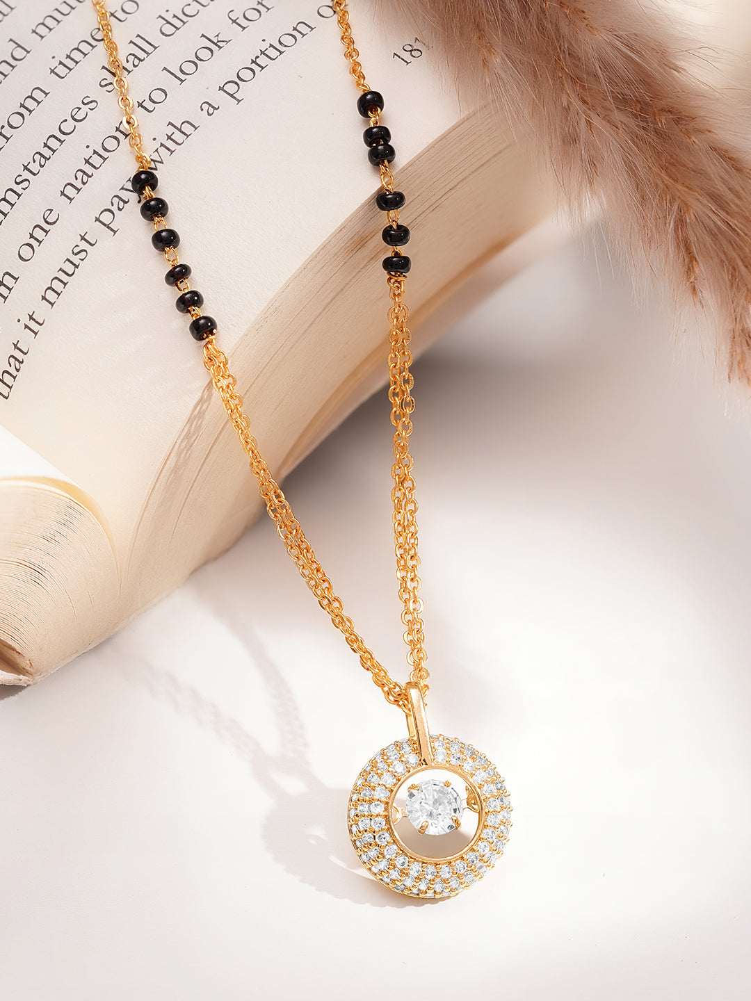 Classic Circle Mangalsutra Necklace フリーサイズ