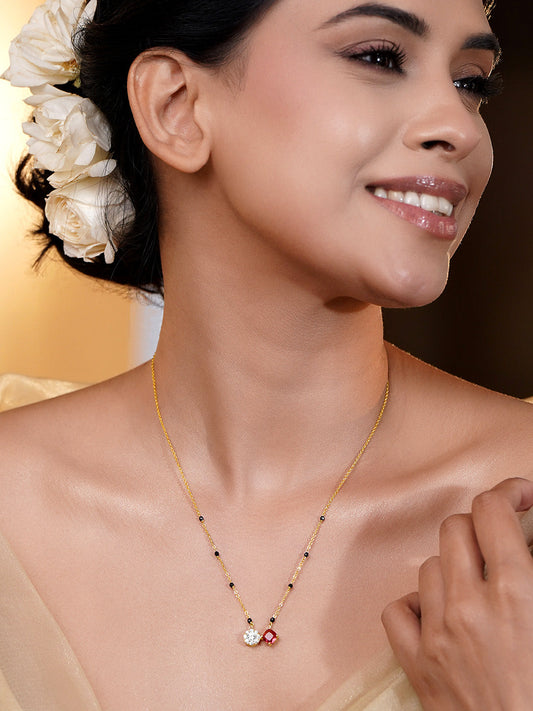 Modern Twin Charm Mangalsutra フリーサイズ