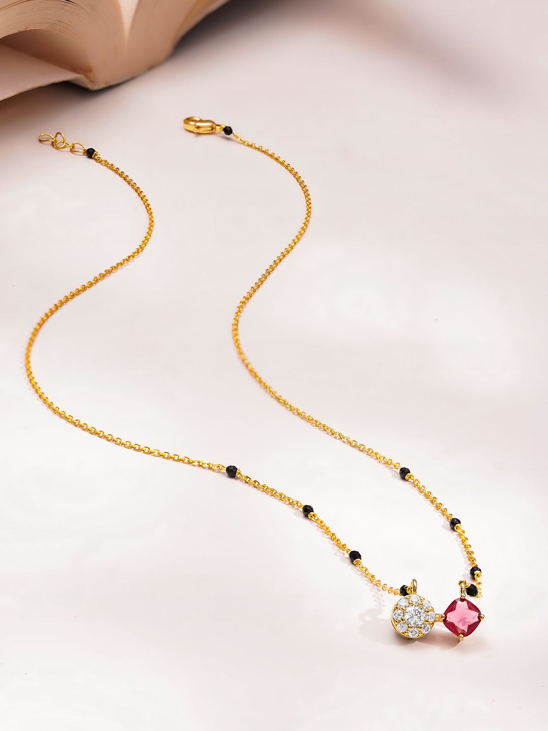Modern Twin Charm Mangalsutra フリーサイズ