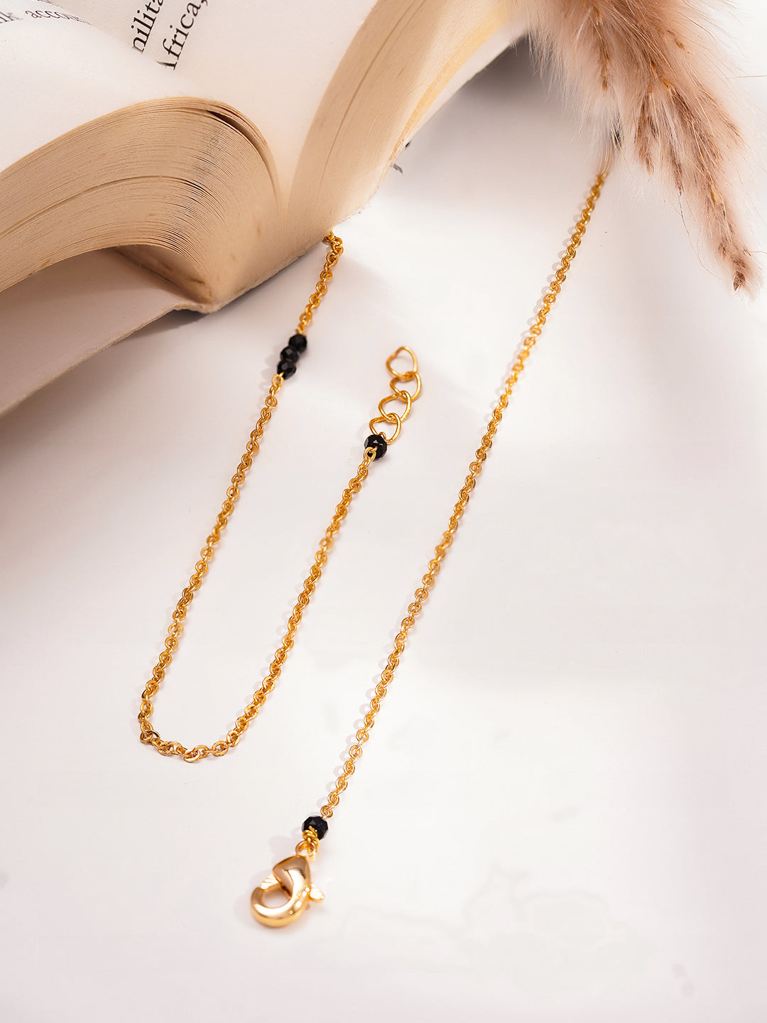 Minimal Bridal Black Beaded Mangalsutra フリーサイズ