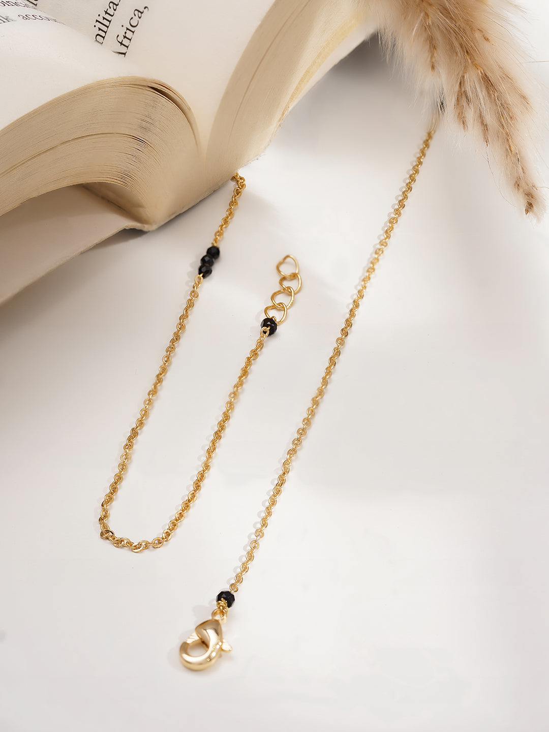 American Diamond Gold Mangalsutra Necklace フリーサイズ