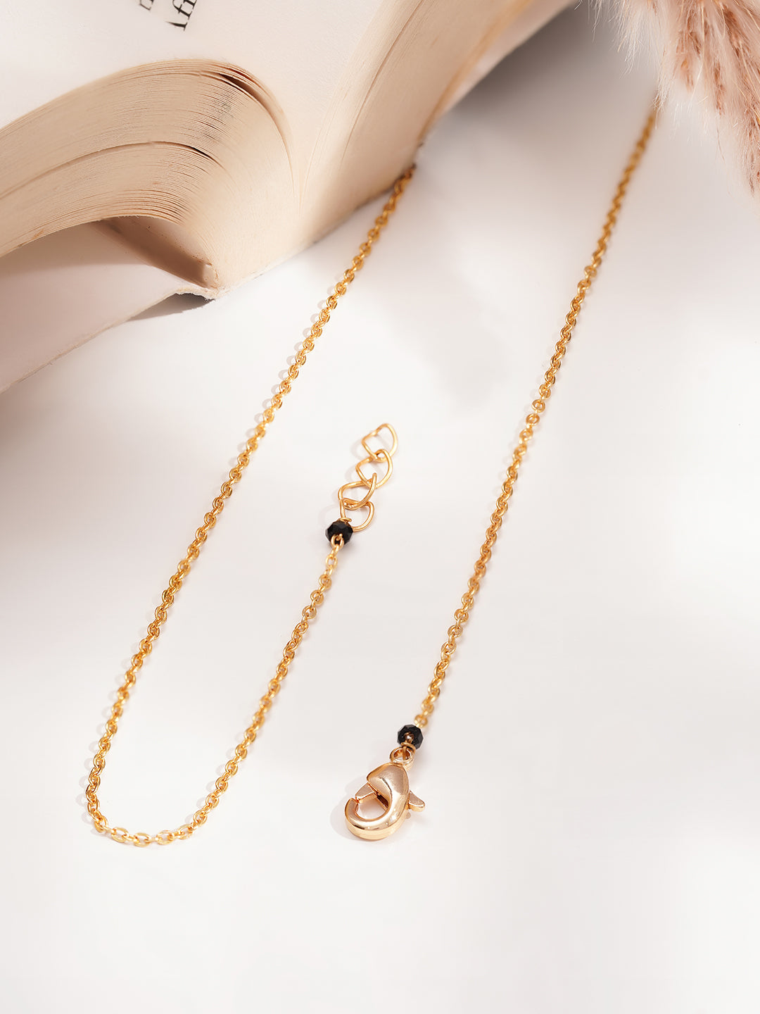 Classic Black Bead Diamond Mangalsutra フリーサイズ