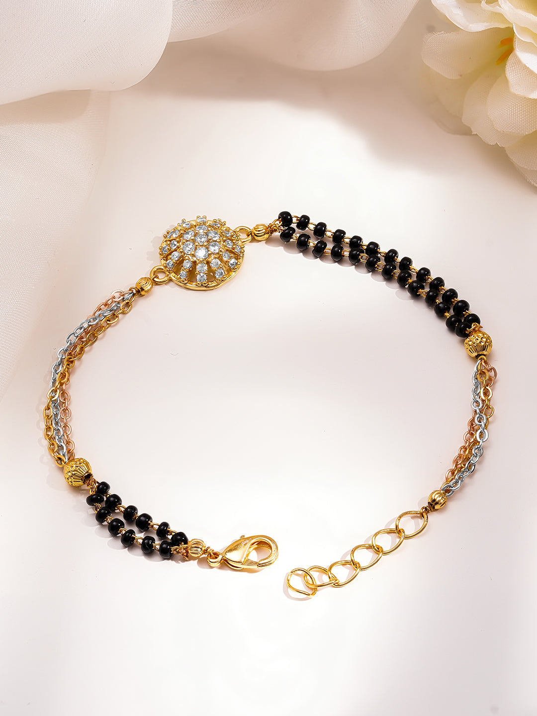 Delicate Charm American Diamond Mangalsutra Bracelet フリーサイズ