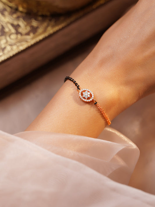 Daily Shine American Diamond Mangalsutra Bracelet フリーサイズ