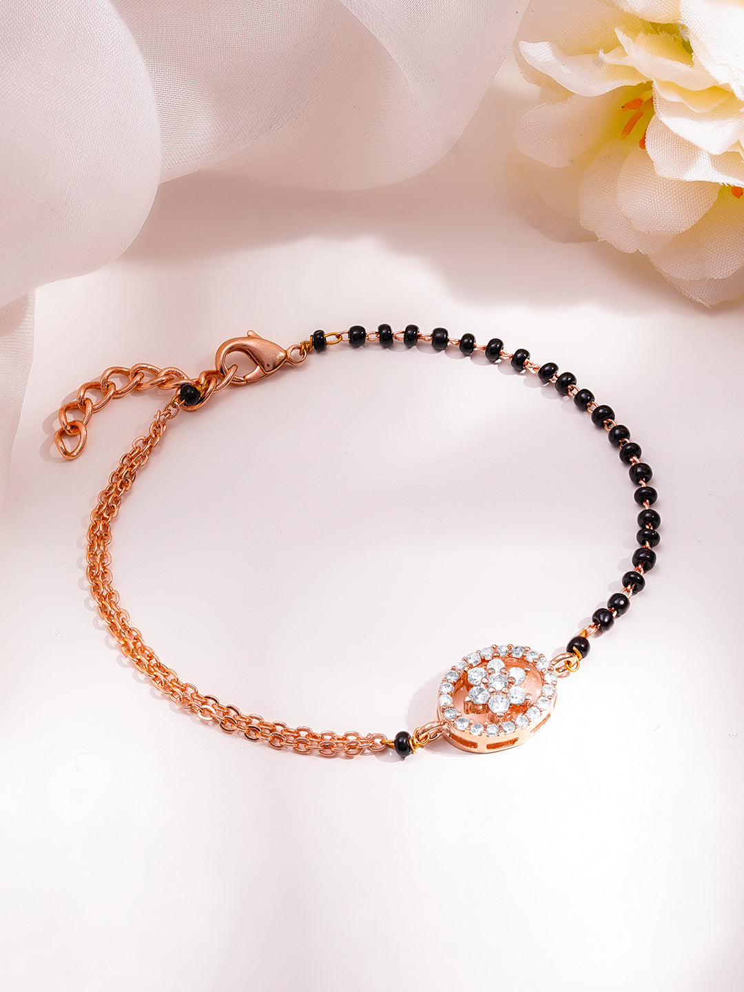 Daily Shine American Diamond Mangalsutra Bracelet フリーサイズ