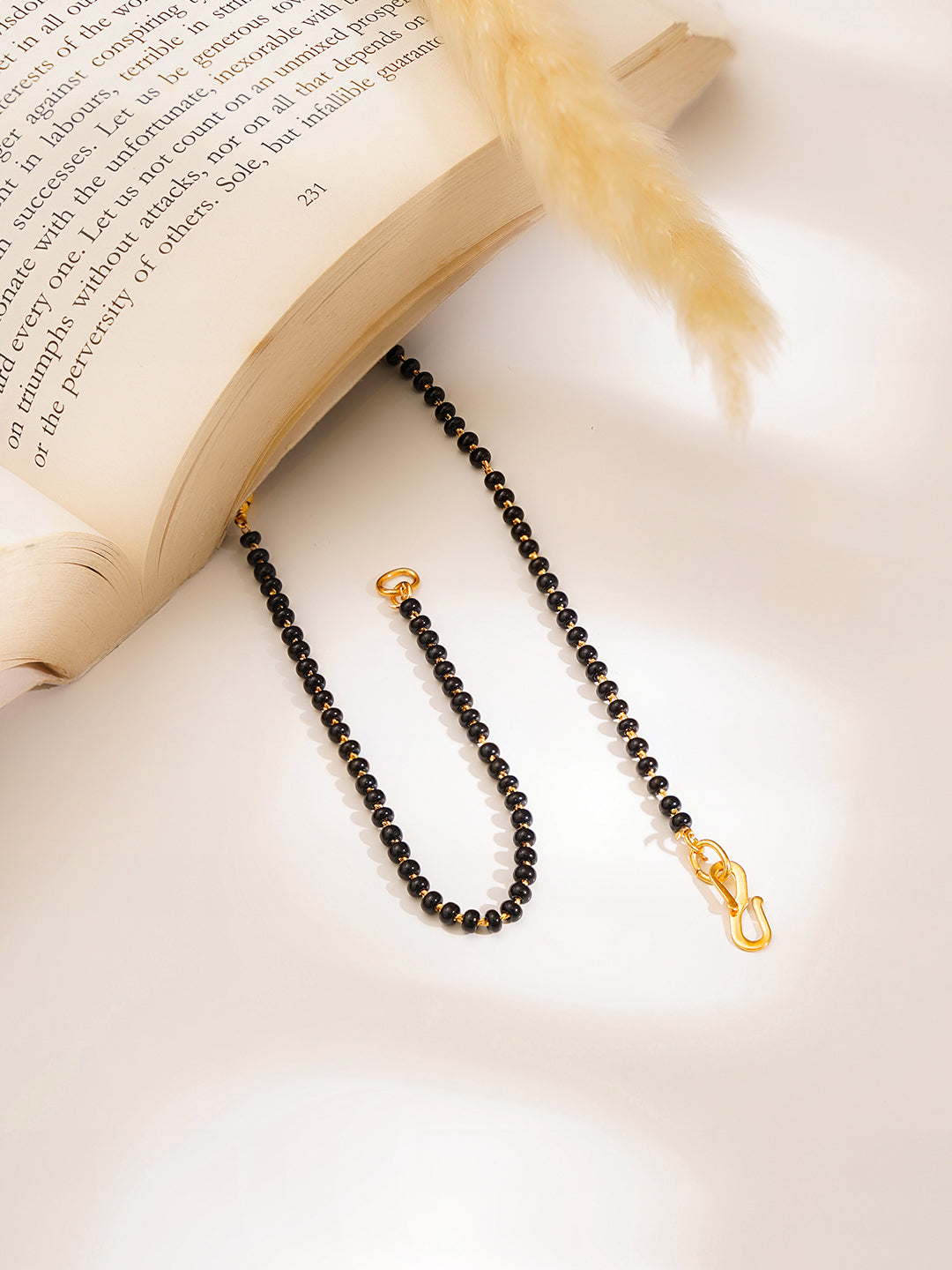 Diamond Accent Gold Mangalsutra Necklace フリーサイズ