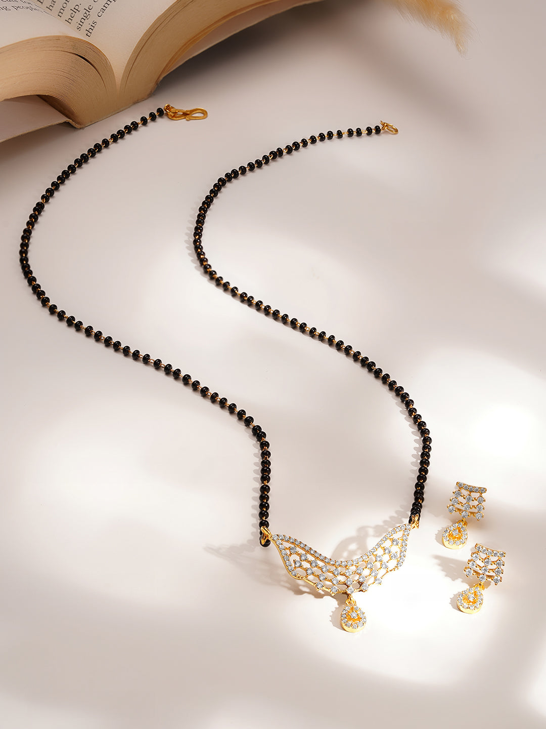 Everyday Elegance American Diamond Mangalsutra Set フリーサイズ