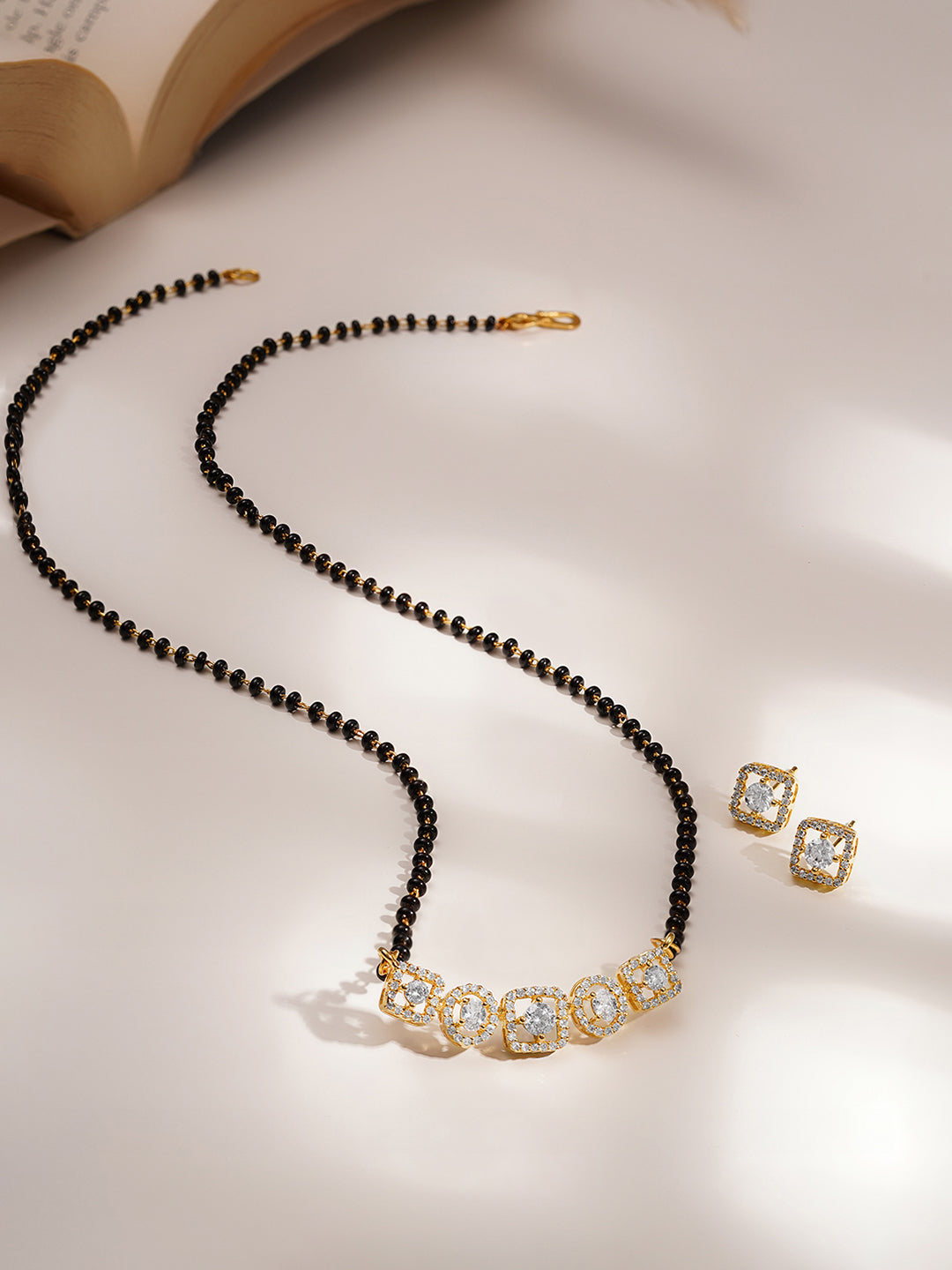 Everyday Elegance American Diamond Mangalsutra Set フリーサイズ
