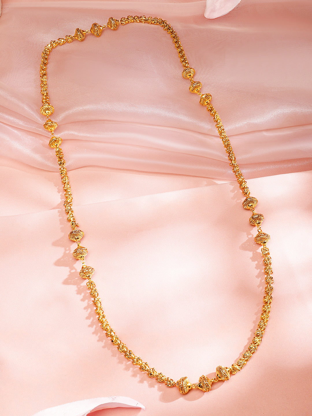 Stunning Gold Plated Necklace Chain フリーサイズ