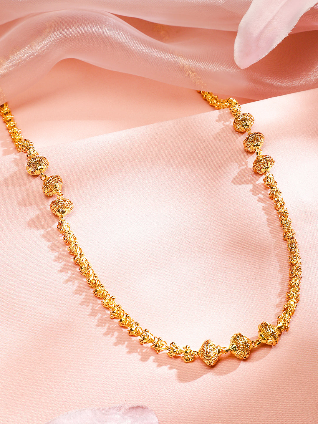 Stunning Gold Plated Necklace Chain フリーサイズ