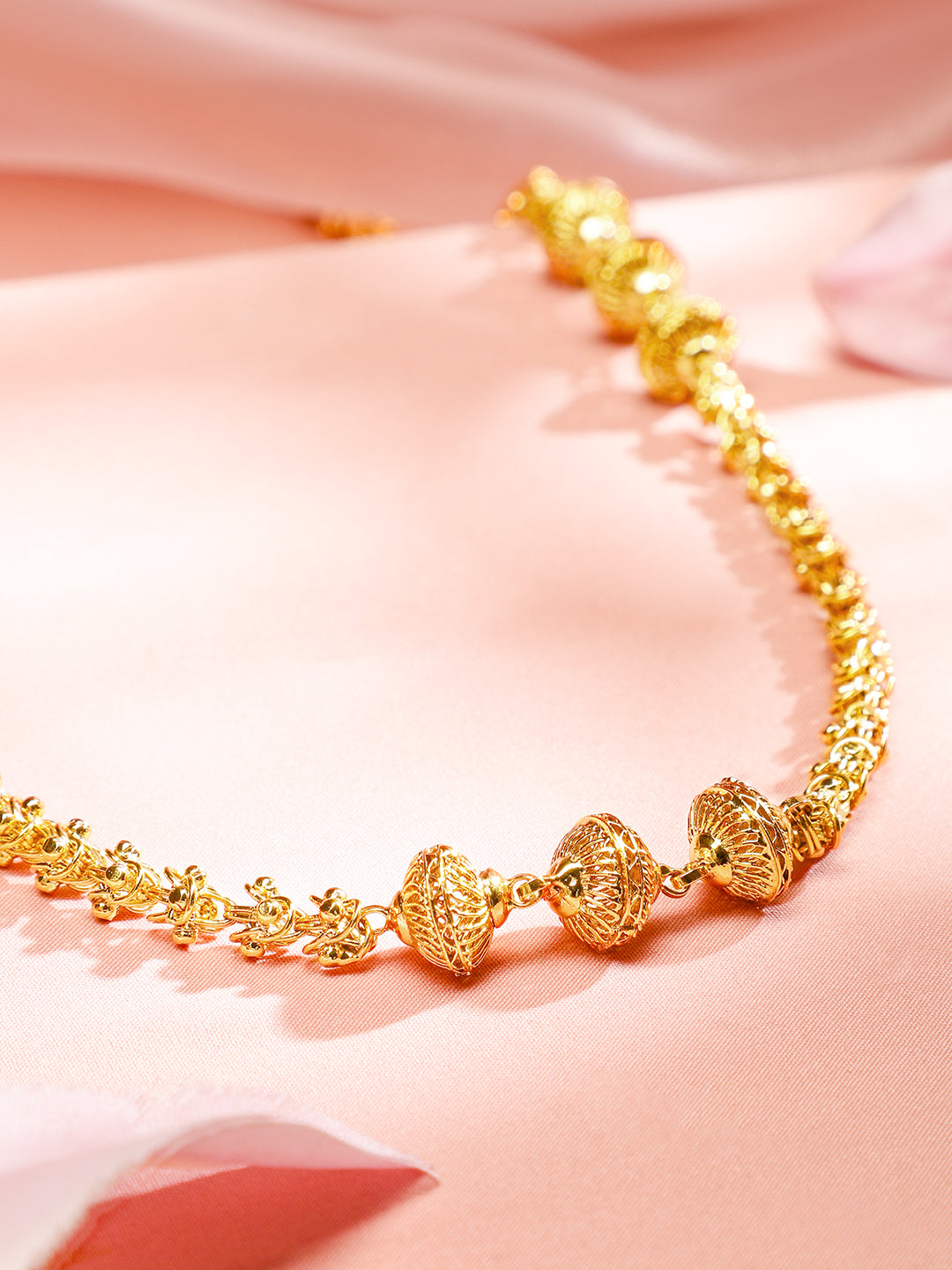 Stunning Gold Plated Necklace Chain フリーサイズ