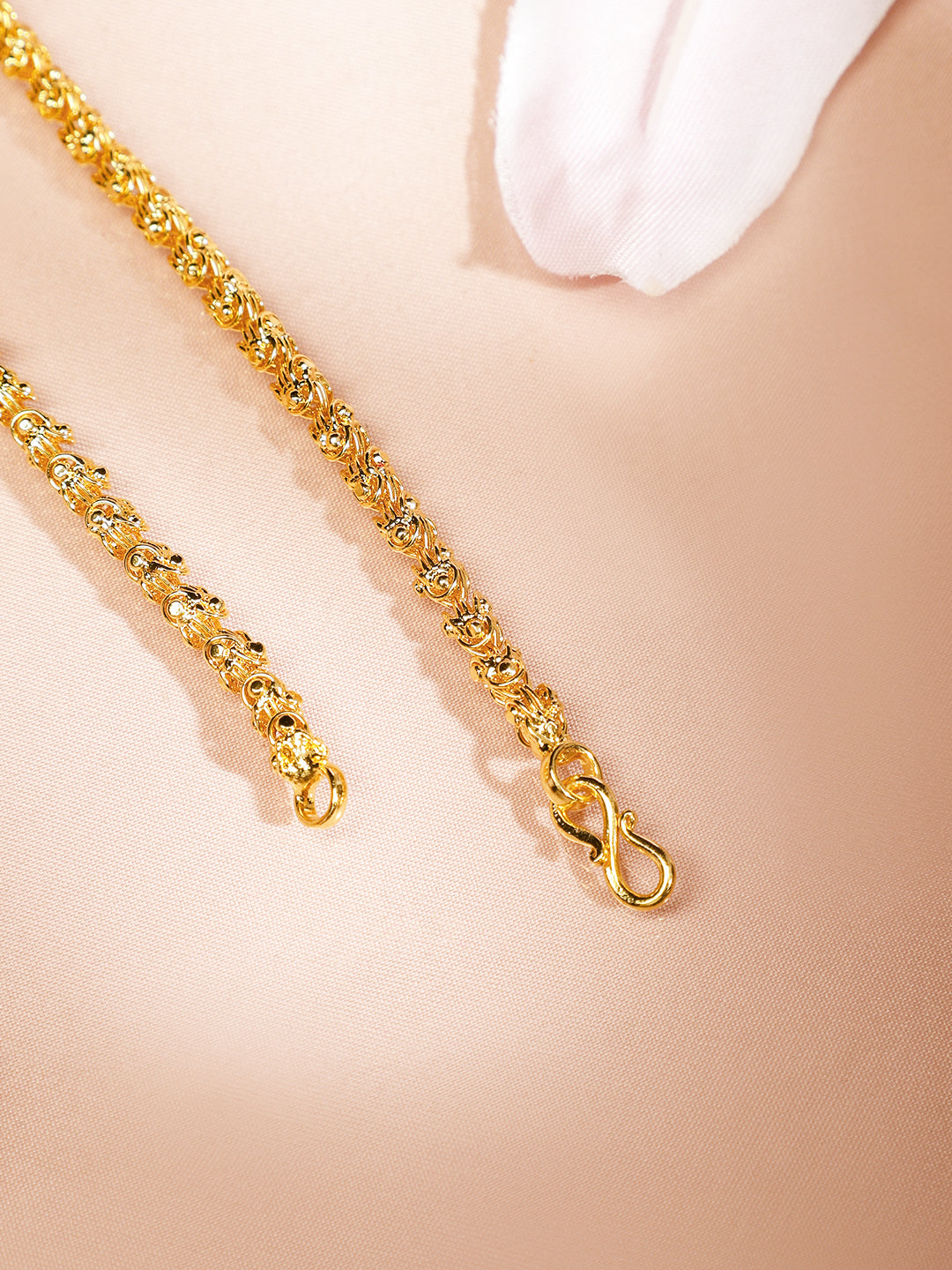 Traditional Peacock Motif Gold Plated Necklace Gold