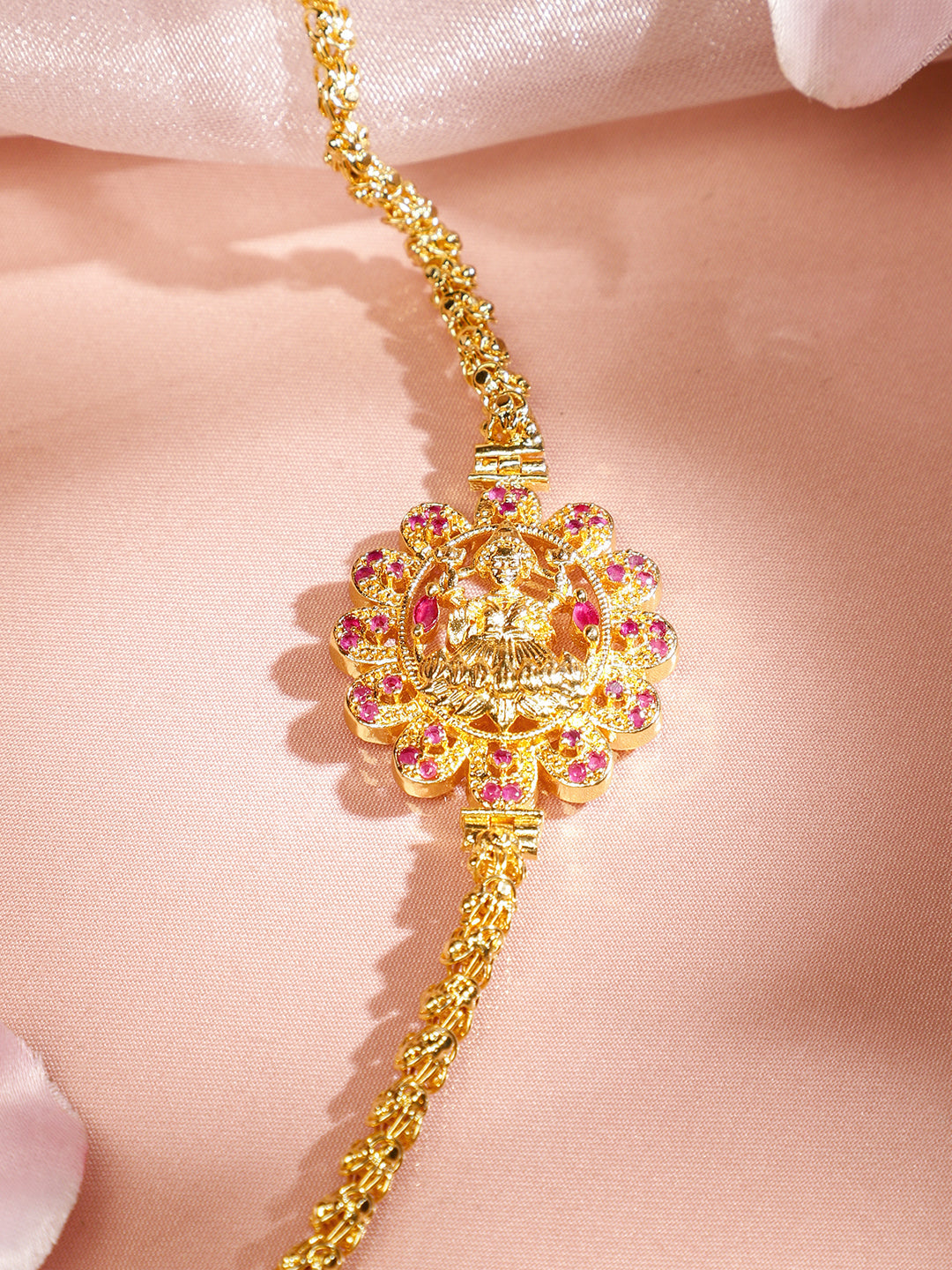 Exquisite Pink Accented Pendant Necklace フリーサイズ