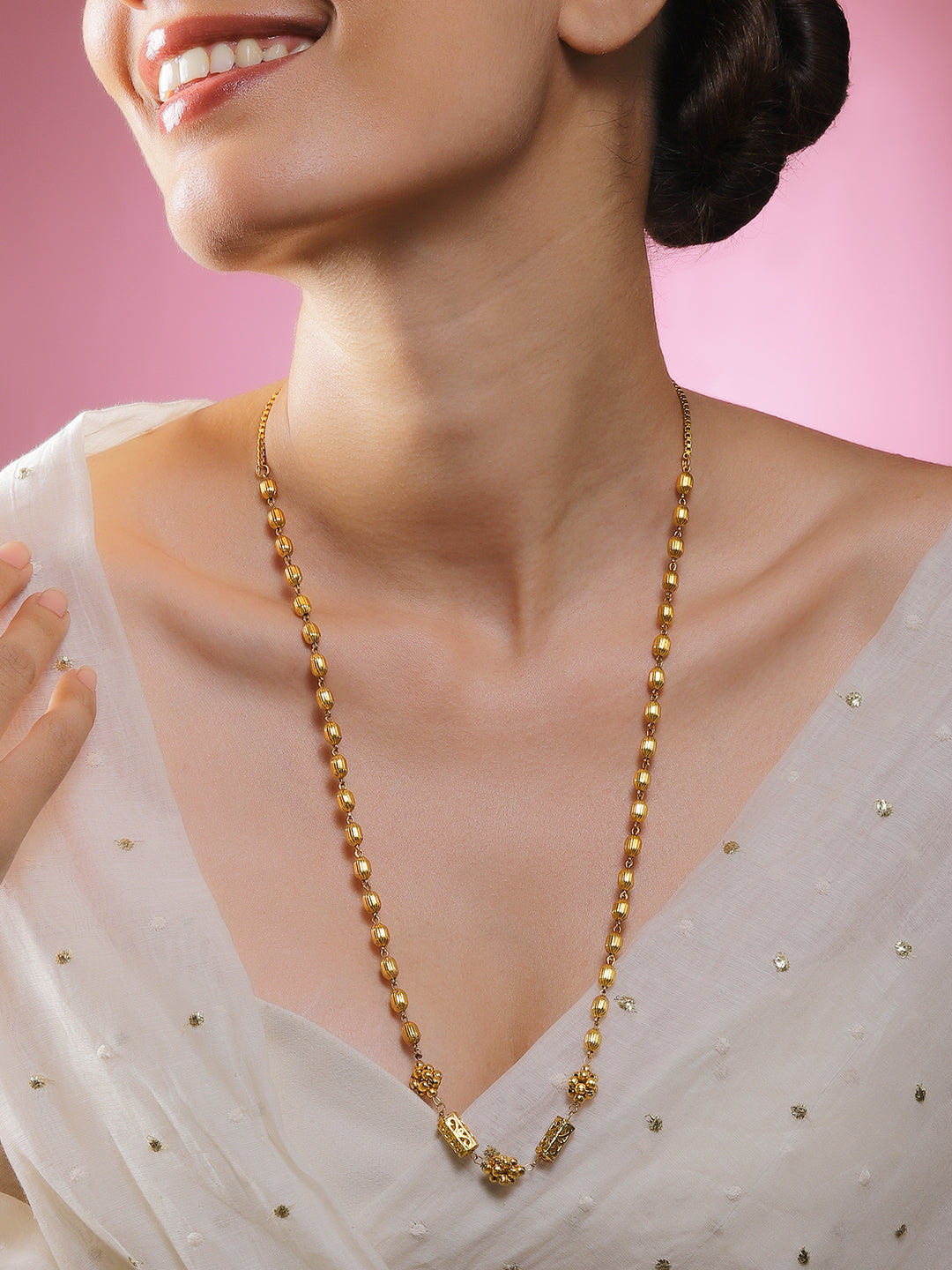 Luminous Matar Mala Necklace Chain フリーサイズ