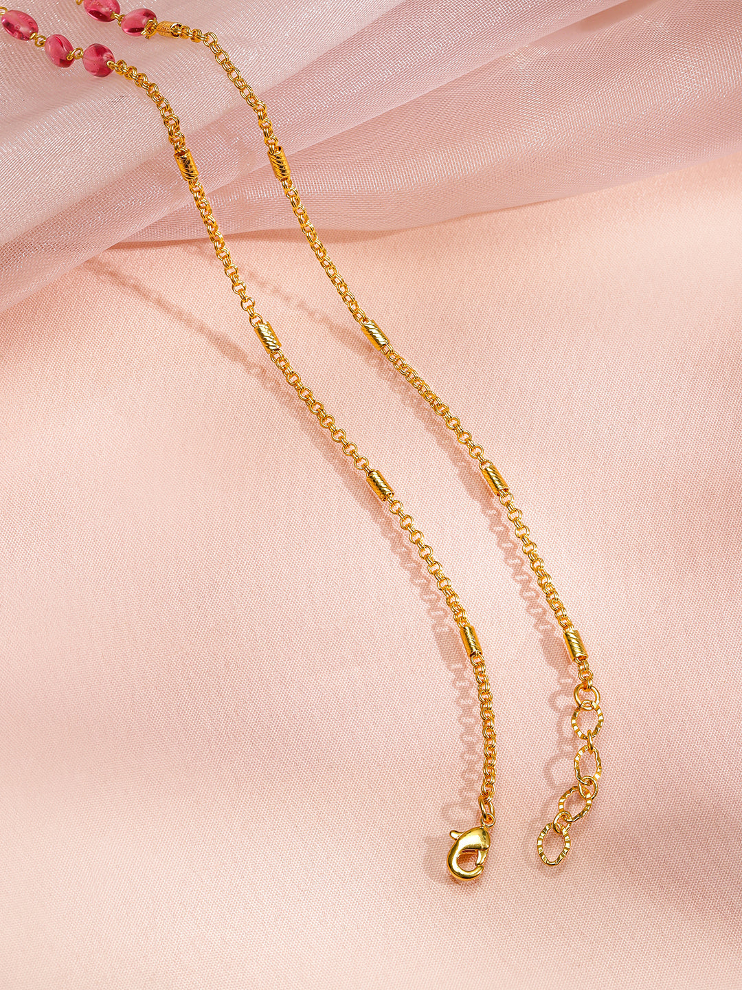 Captivating Multicolour Gold Plated Pendant Necklace フリーサイズ