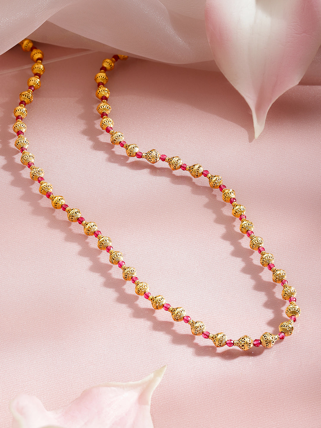 Timeless Gold Beads Jewellery Necklace フリーサイズ