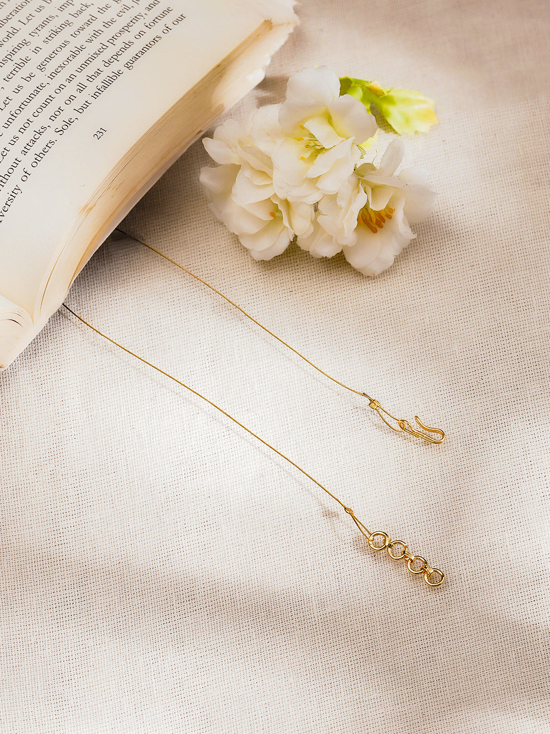 Floral Kundan Pearl Cluster Necklace Set フリーサイズ