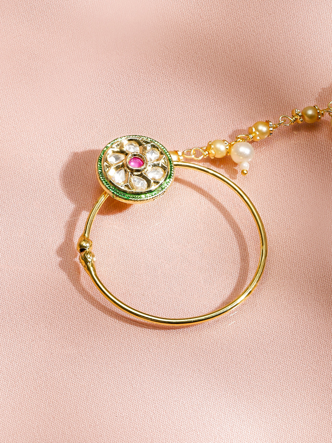 Tradition Touch Kundan Nose Ring フリーサイズ