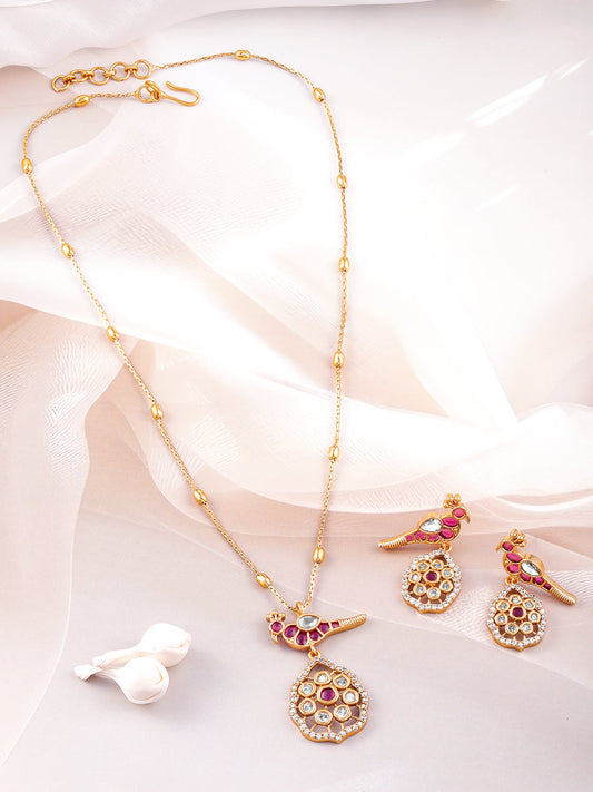 Wings in Pink Pendant Set フリーサイズ
