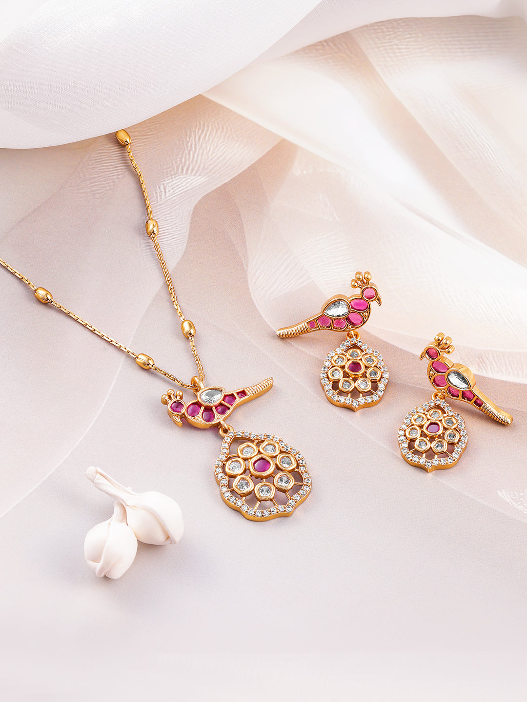 Wings in Pink Pendant Set フリーサイズ