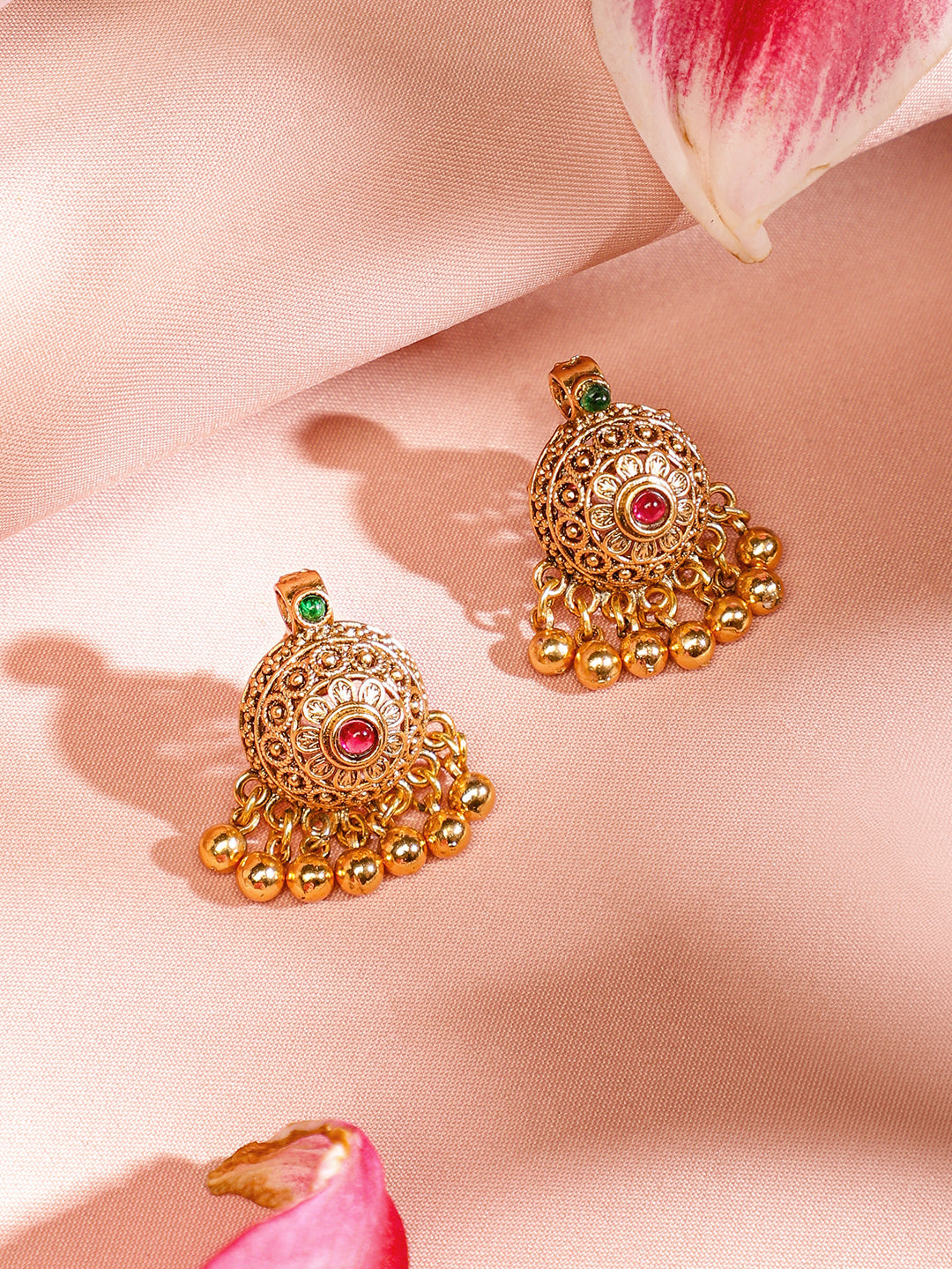 Gold Drops Necklace Set フリーサイズ