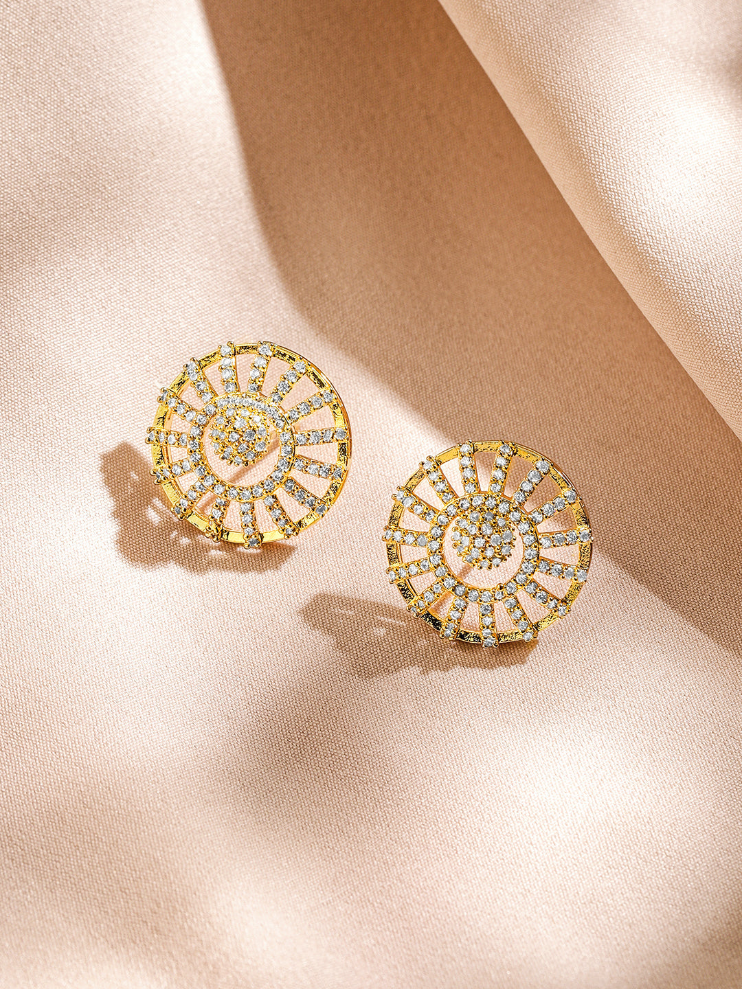 American Diamond Zirconia Pendant Necklace Set フリーサイズ
