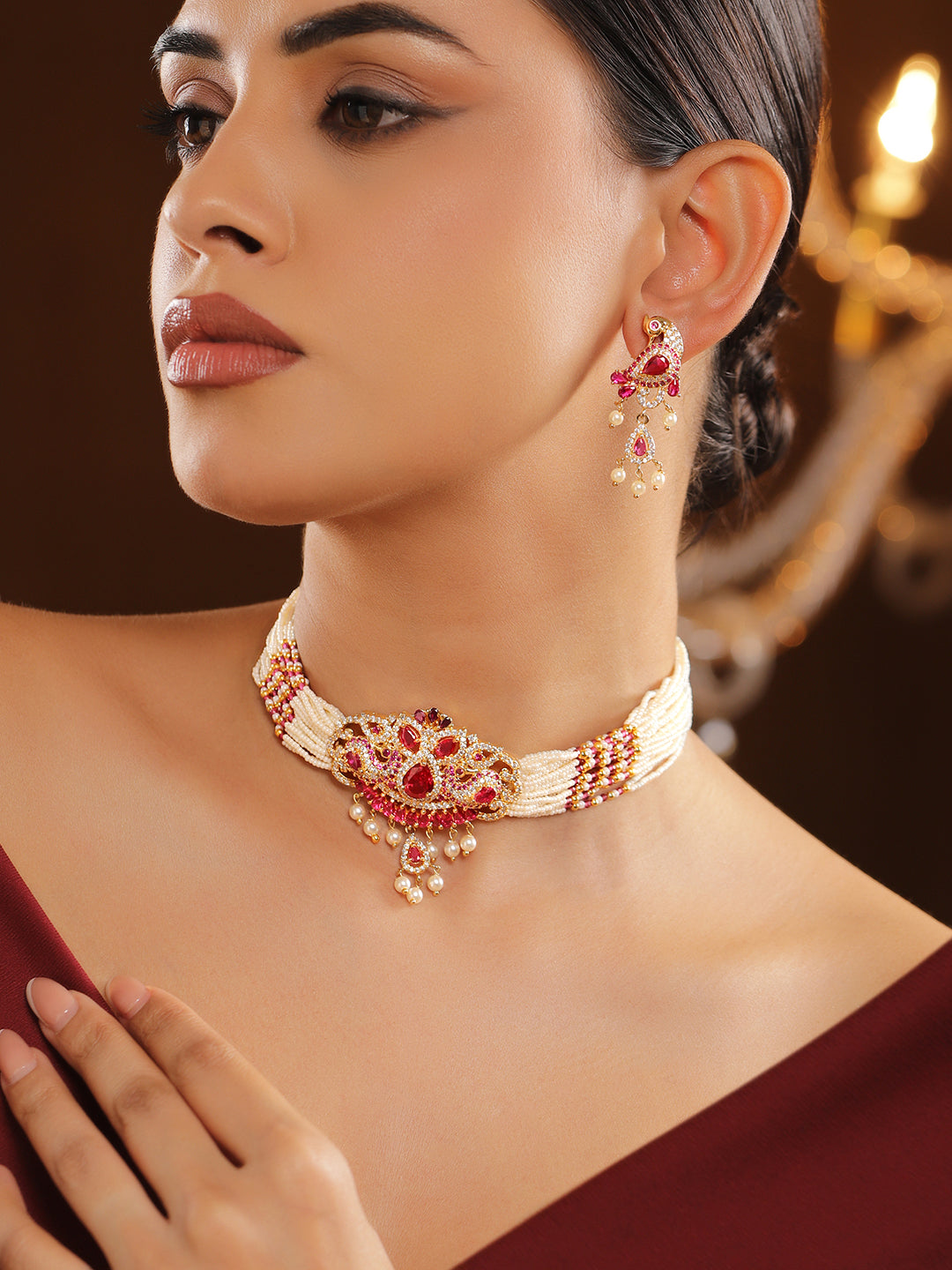 Echoes of the Pink Necklace Set フリーサイズ