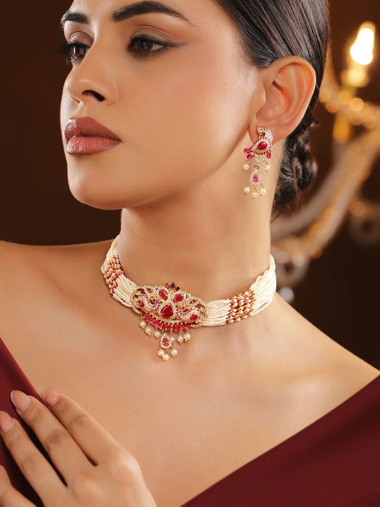 Echoes of the Pink Necklace Set フリーサイズ