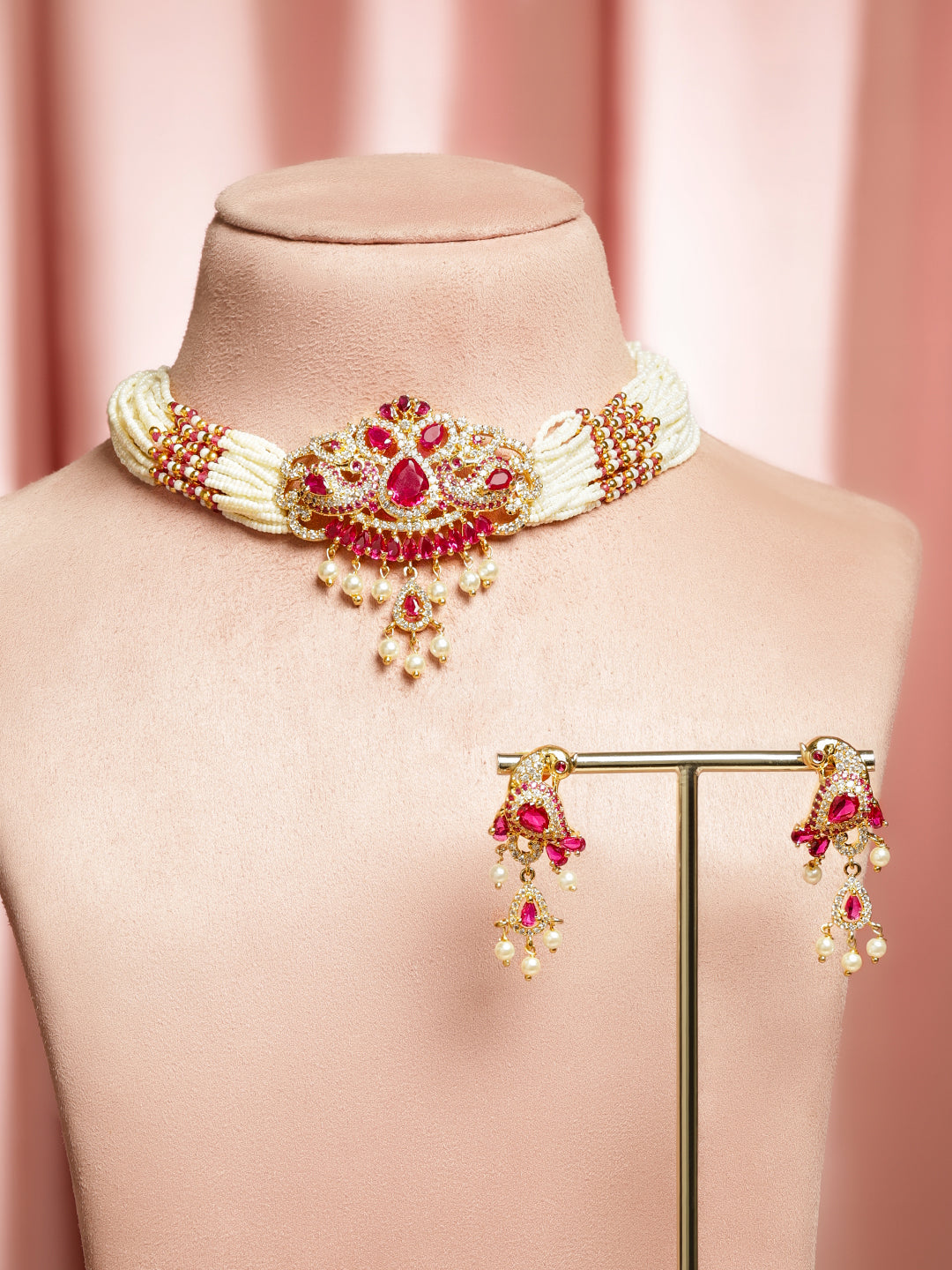 Echoes of the Pink Necklace Set フリーサイズ