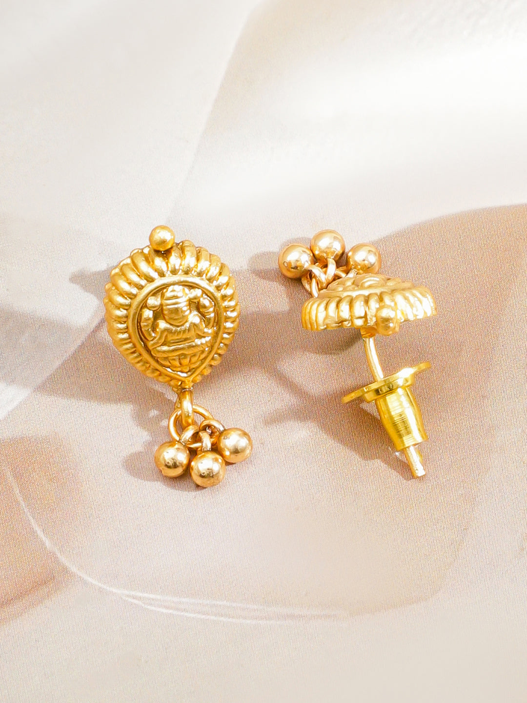 Heart Motif Gold Drop Necklace Set フリーサイズ