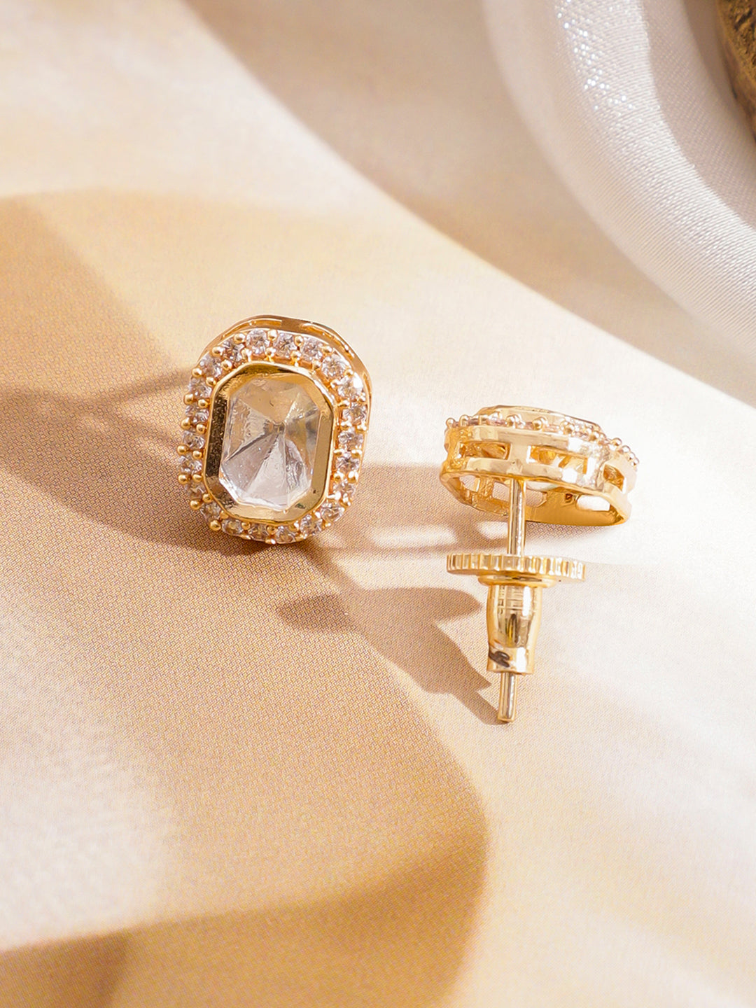 Kundan Grace in Green Necklace Set フリーサイズ