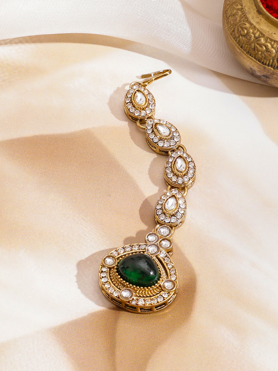 Color Mist Kundan Necklace Set フリーサイズ