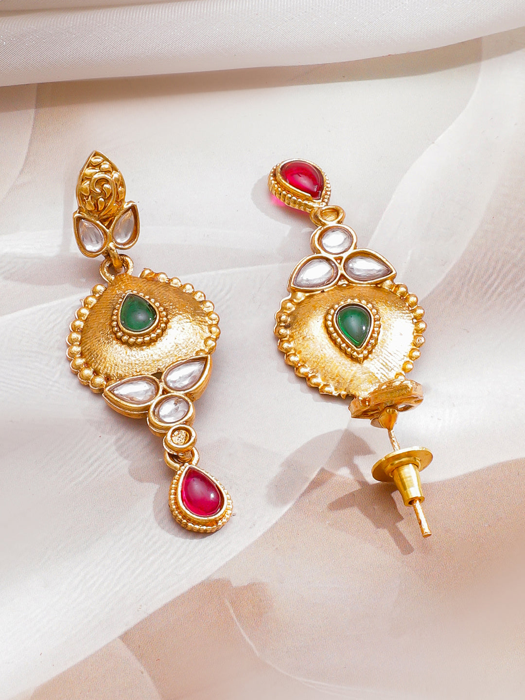 Festive Song of Emerald & Ruby Necklace Set フリーサイズ