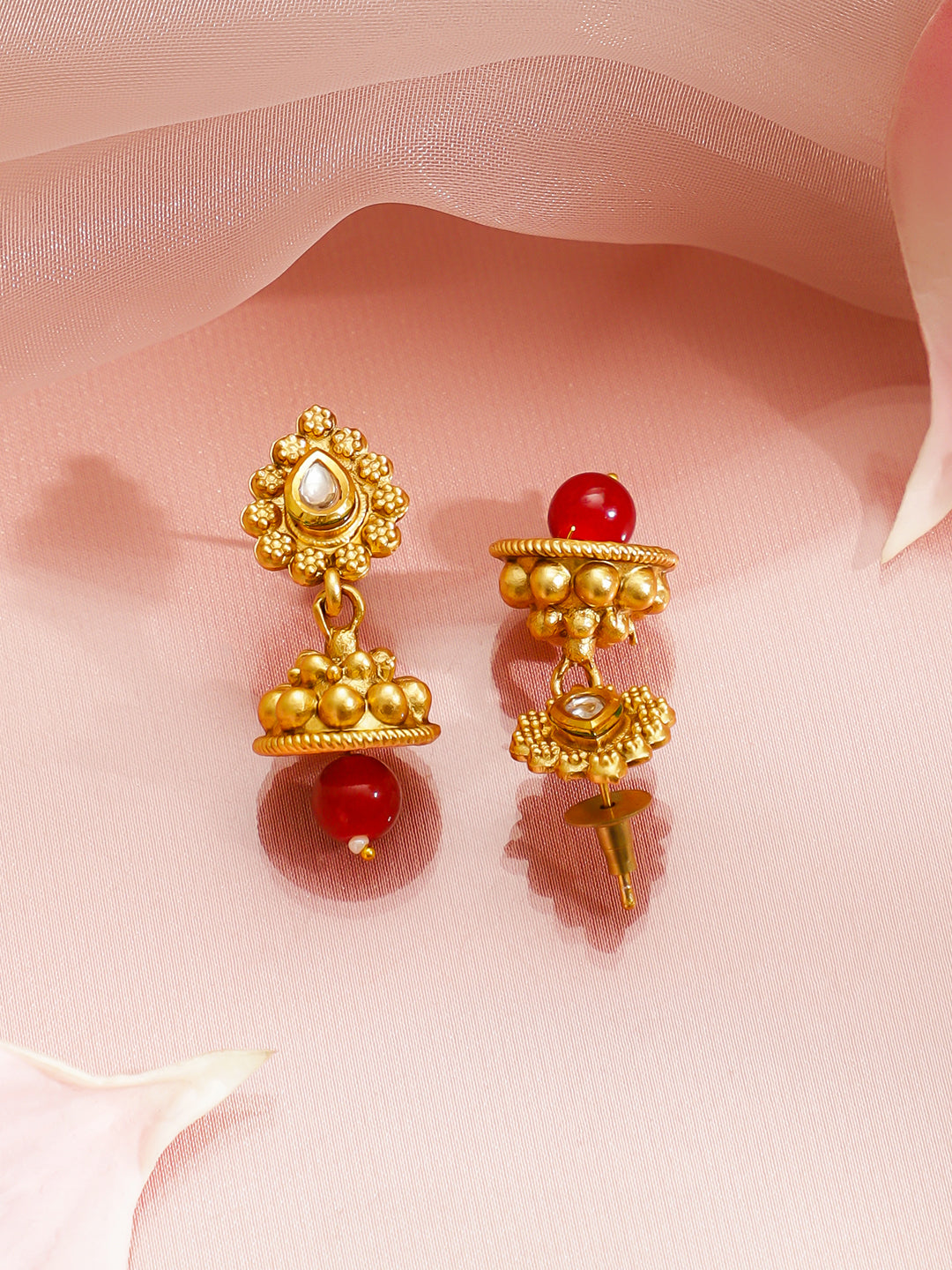 Heritage in Pearl & Red Necklace Set フリーサイズ