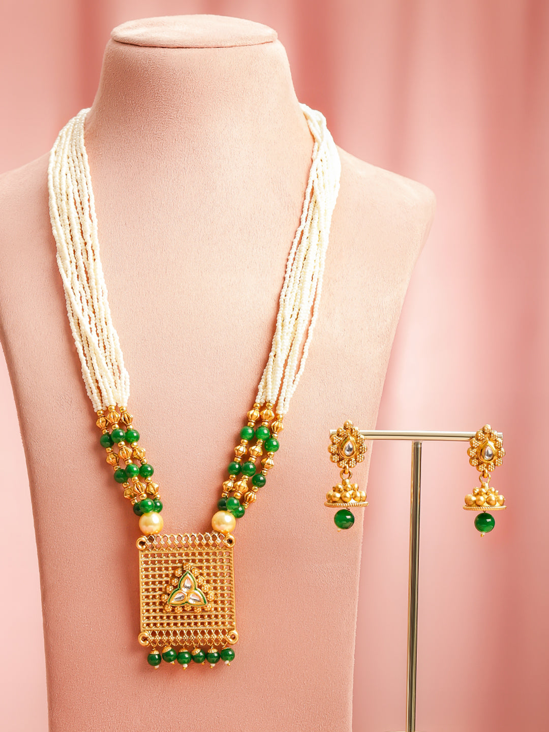 Royal Garden Green Necklace Set フリーサイズ