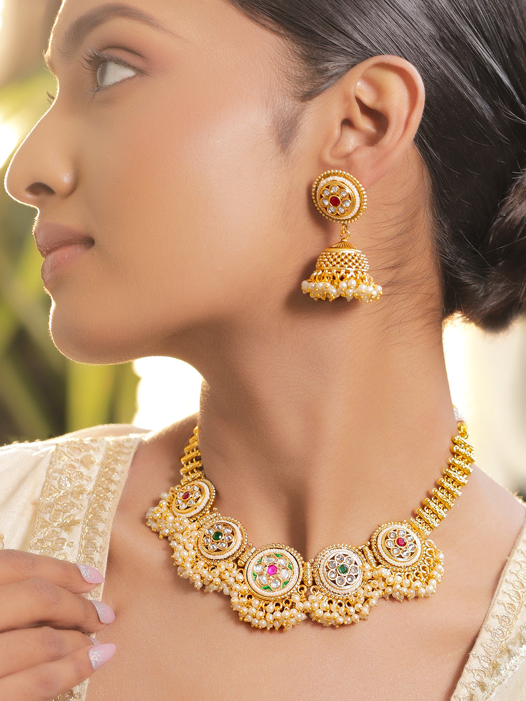 Royal Roots Golden Necklace Set フリーサイズ