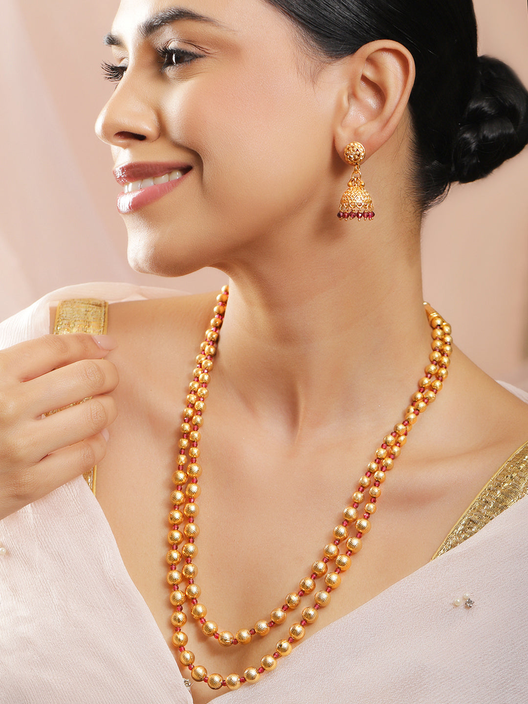 Golden Melody Ethnic Necklace Set フリーサイズ