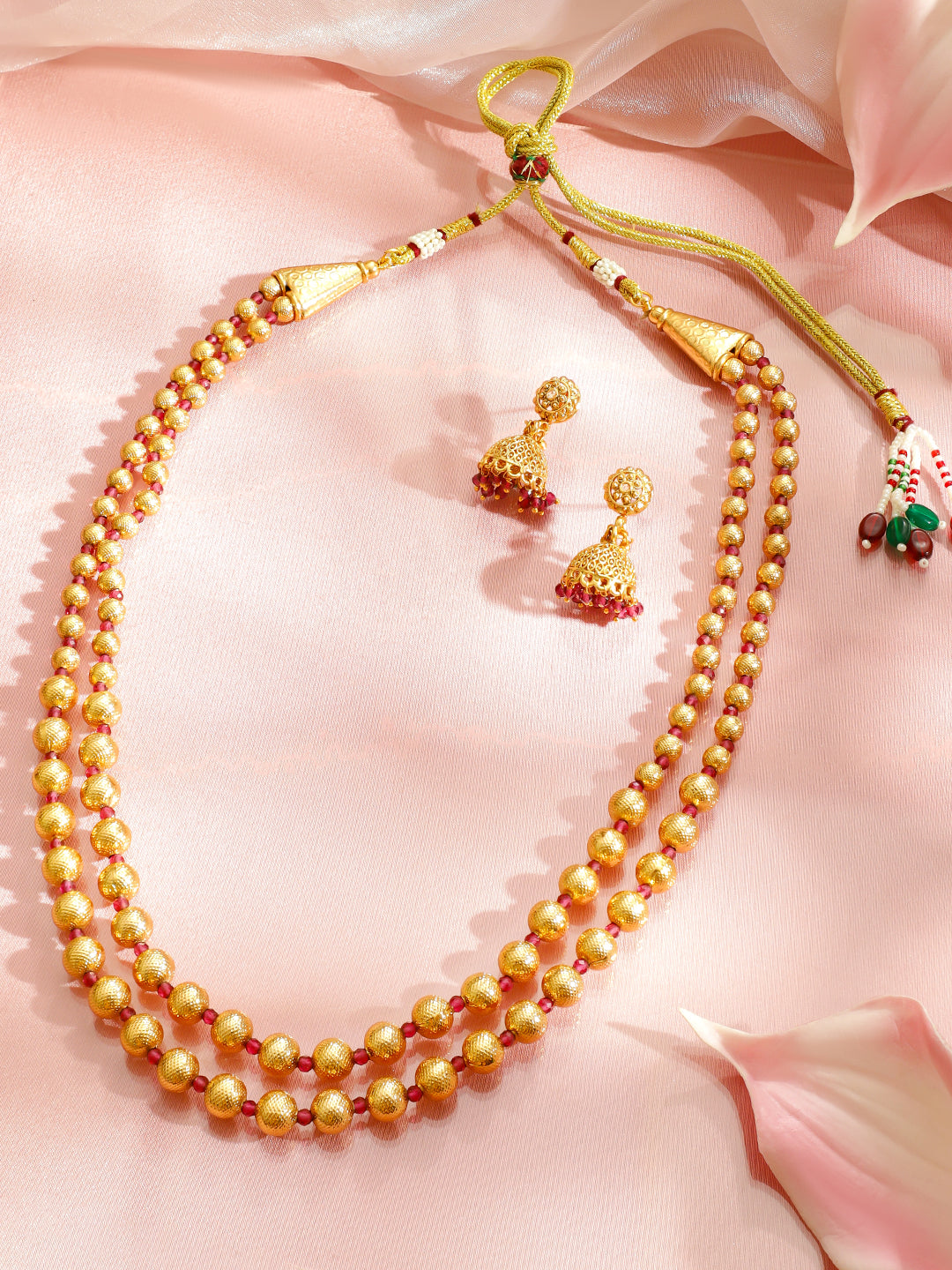 Golden Melody Ethnic Necklace Set フリーサイズ