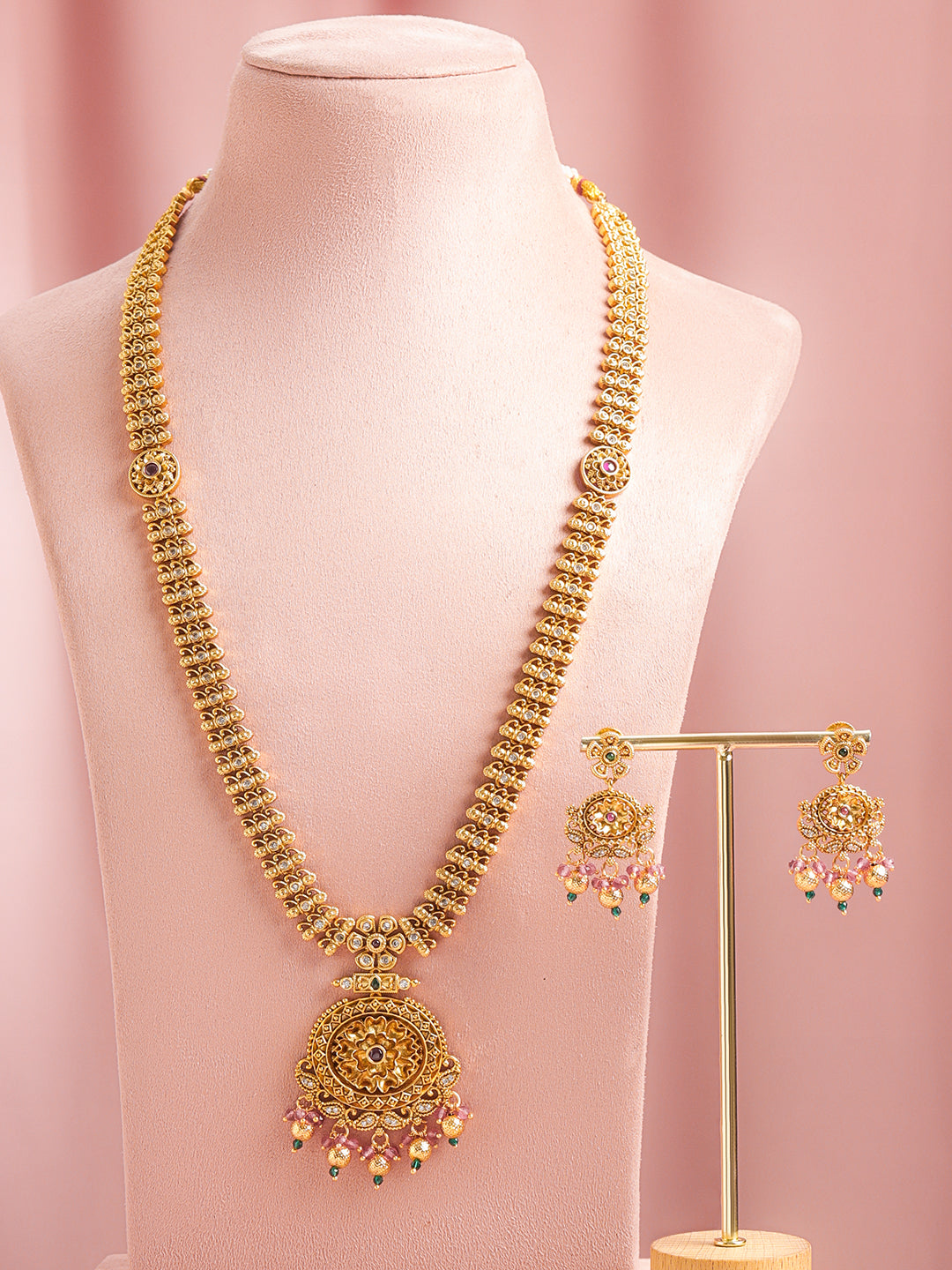 Palace Breeze Green Pink Necklace Set フリーサイズ