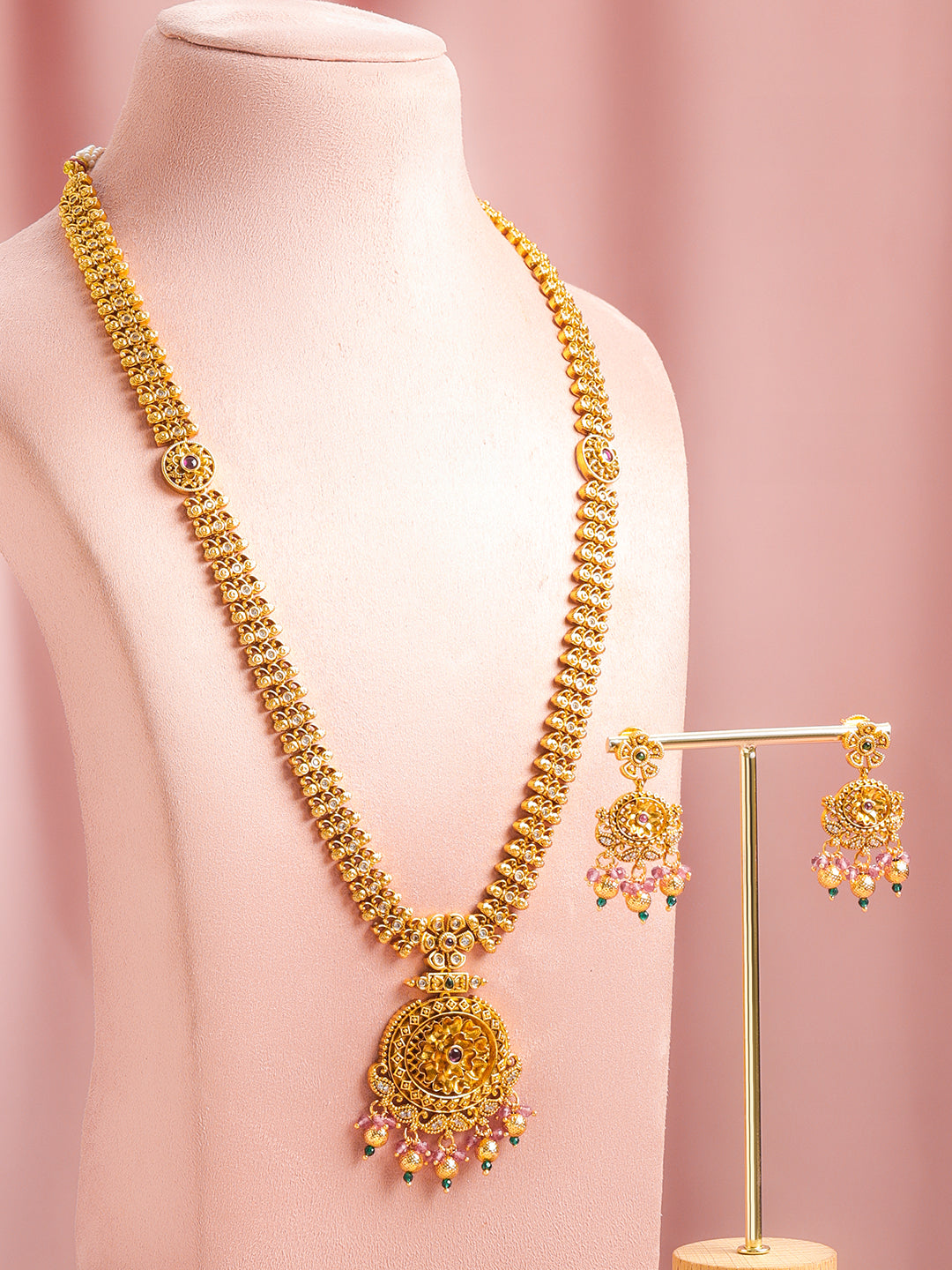 Palace Breeze Green Pink Necklace Set フリーサイズ
