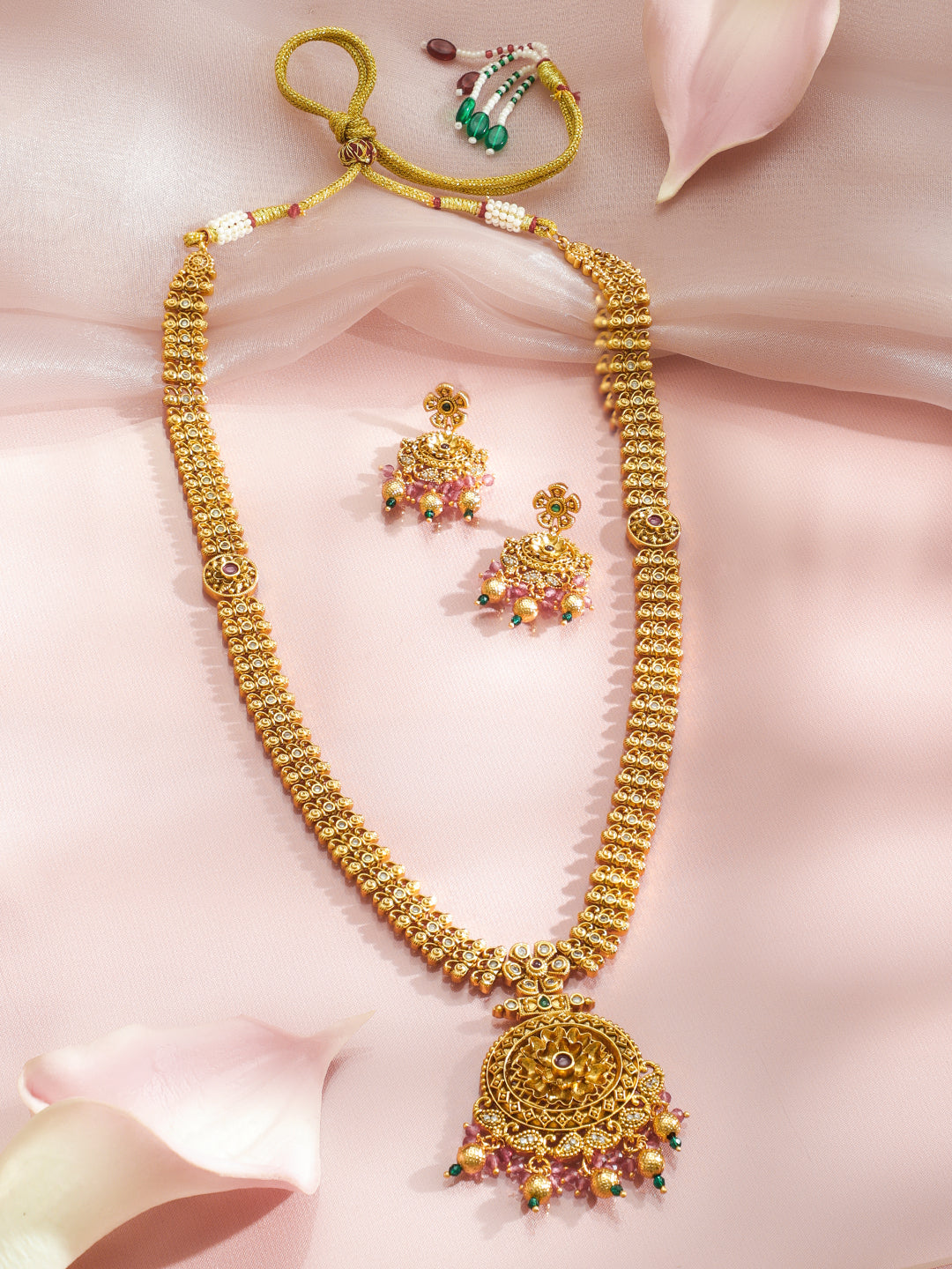 Palace Breeze Green Pink Necklace Set フリーサイズ