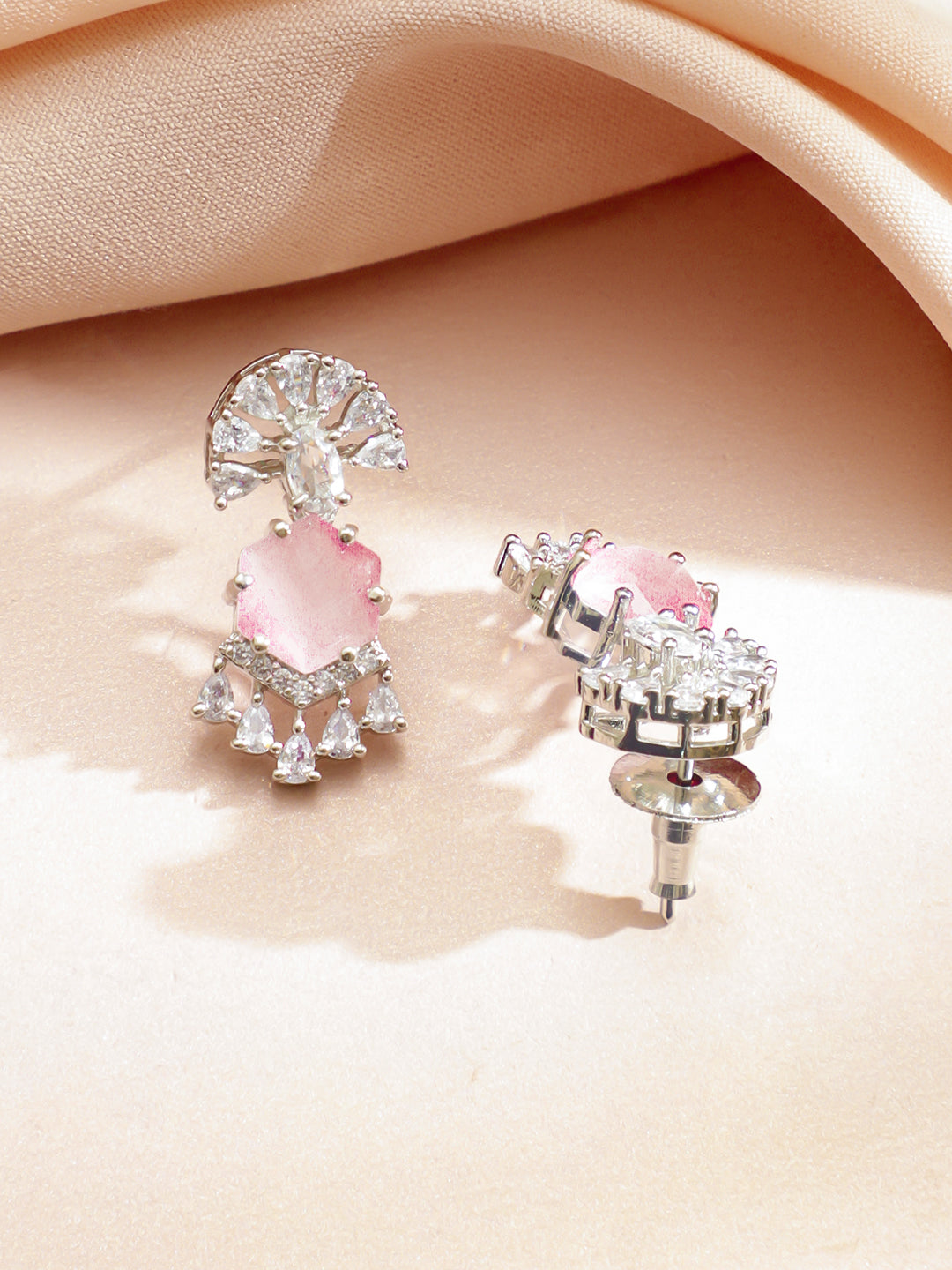 Pink Crystal Shine Party Necklace Set フリーサイズ