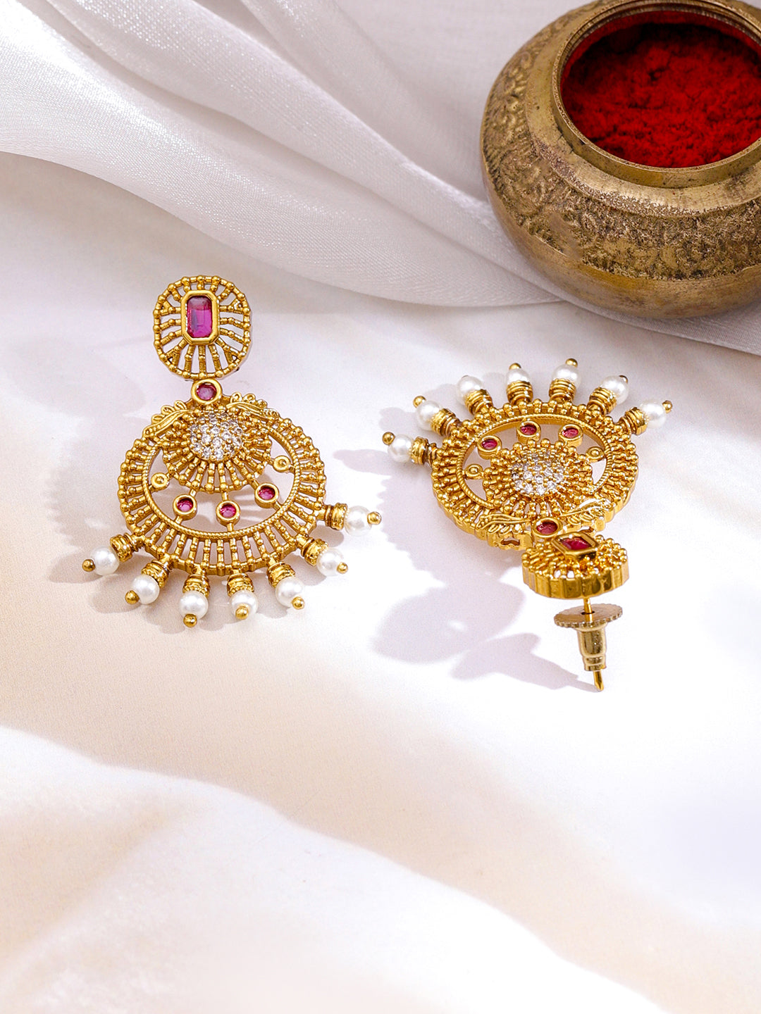 Sunrise of Tradition Golden Necklace Set フリーサイズ