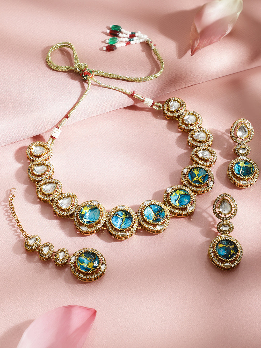 Contemporary Glow Turquoise Necklace Set フリーサイズ