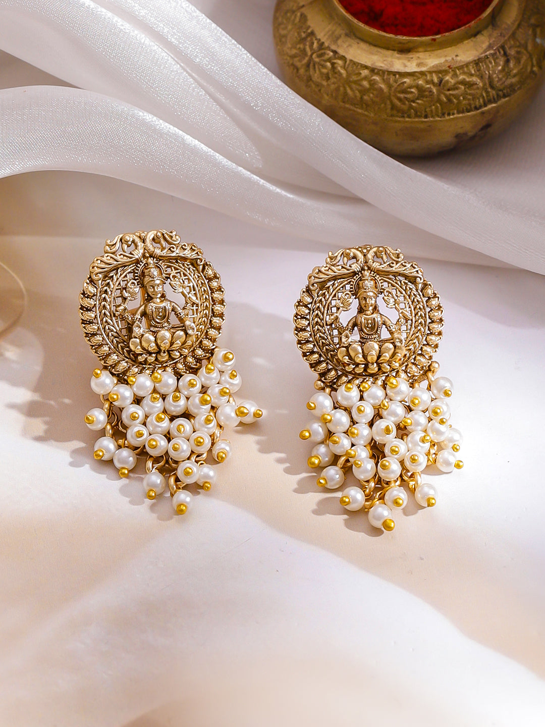 Temple Grace in Pearls Necklace Set フリーサイズ